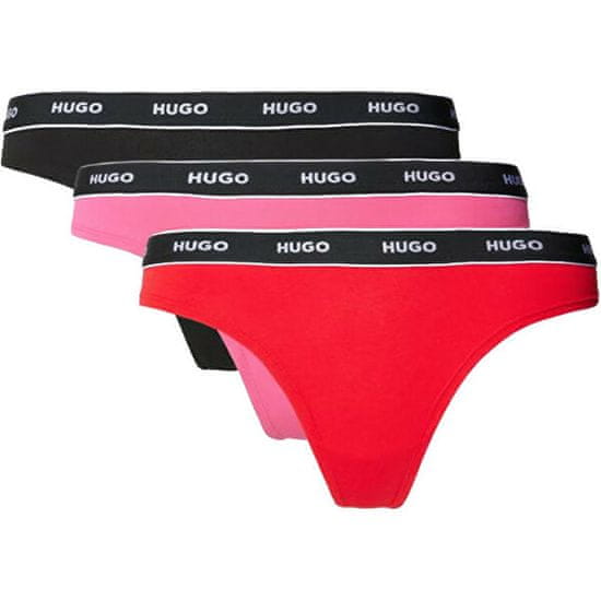 Hugo Boss 3 PACK - dámske tangá HUGO 50480150-980