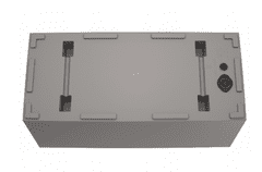 Prosperplast Kvetináč-truhlík 58cm, šedý URBI CASE BETON EFFECT DUC600E-422U