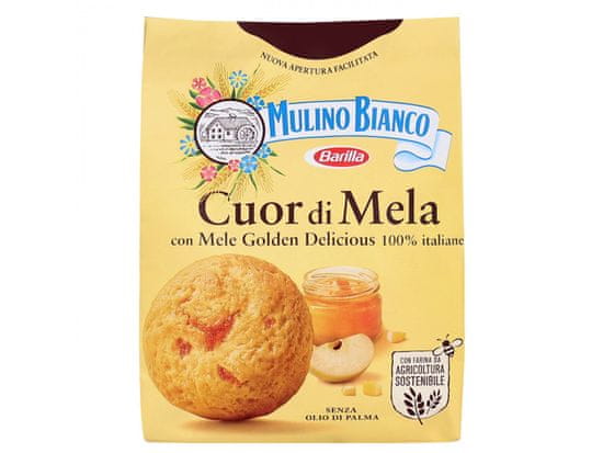 Mulino Bianco MULINO BIANCO Cuor di Mela - sušienky, maslové sušienky plnené jablkovým džemom 300g