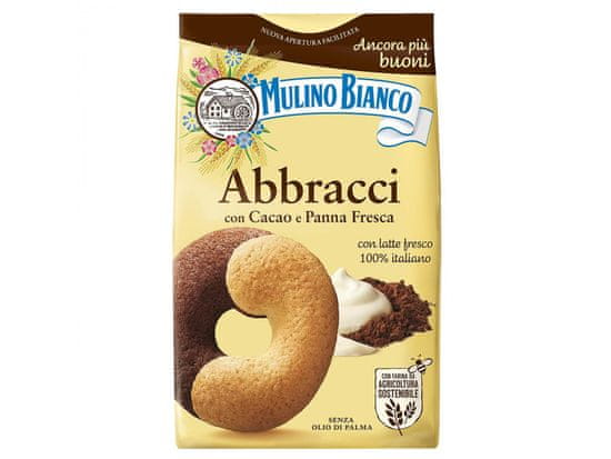 Mulino Bianco MULINO BIANCO Abbracci talianske sušienky krehké s maslovo-kakaovou príchuťou 350g