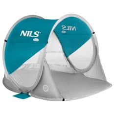 NILLS CAMP samorozkladací plážový stan NC3142 modro-zelený