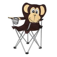 NILLS CAMP detská skladacia stolička NC3029 opica