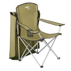 NILLS CAMP skladacia stolička so strieškou NC3087 zelená