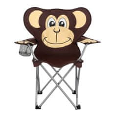 NILLS CAMP detská skladacia stolička NC3029 opica