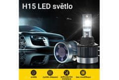 SEFIS LED žiarovka H15 12V 35W biela