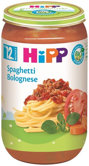 HiPP BIO Špagety bolonské od 12. mesiaca, 250 g