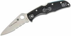 Spyderco C10FPSBKBL Endura 4 Lightweight Thin Blue Line vreckový nôž 9,7 cm, čierna, modrá, FRN
