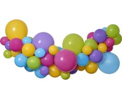 Balóniková girlanda - Sada multicolor farebná - 300 cm - 65 ks
