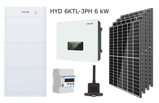 VS ELEKTRO Solárna súprava HYD 6KTL-3PH I BDU+AKU: 10kWh, Počet FVP: 14x460 Wp / 6,4 kWp, Rozvádzač: DC rozvádzač pre 2 reťazce