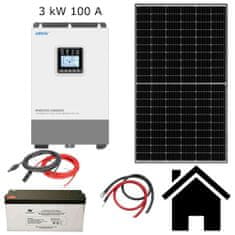 VS ELEKTRO Solárna súprava, Hybrid I Kapacita AKU: 2×200Ah, Výkon PV: 8 panelov / 3,6 kWp
