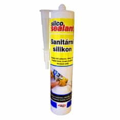 SILCO Silikón sanitárny jednozložkový, 310 ml, biely, SILCO