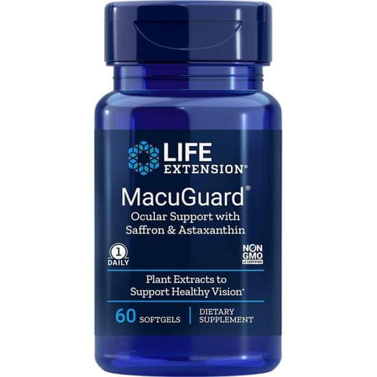 Life Extension Doplnky stravy Macuguard Ocular Support With Saffron Astaxanthin