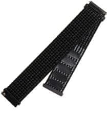 FIXED nylonový řemínek s Quick Releasa 20mm pro smartwatch, čierna