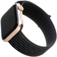 FIXED nylonový řemínek pro Apple Watch 42/44/45/49mm, čierna