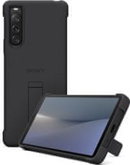 SONY zadní kryt pro Sony Xperia 10 V 5G sa stojánkem, čierna