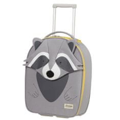 Samsonite Detský cestovný kufor Happy Sammies Eco Upright Raccoon Remy 23 l šedá