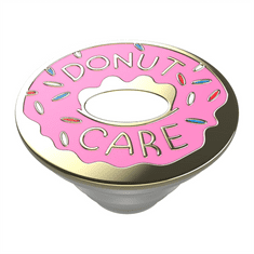 PopSockets PopTop Gen.2, Donut Care Enamel, smalt+kov, ružová šiška, výmenný vršok