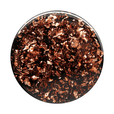 PopSockets PopTop Gen.2, Foil Confetti Copper, kúsky medené fólie v živici, výmenný vršok