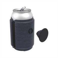 PopSockets PopThirst, držiak/obal na plechovku, s integrovaným PopGrip Gen. 2, tmavo modrý melanž