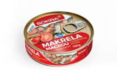 SOKRA Makrela v paradajkovej omáčke 160 g, 6ks