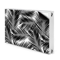 tulup.sk Dekoračný magnet na radiátor Černé palmové listy 90x60 cm