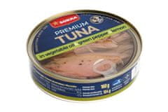 Tuniak v oleji so zeleným korením a citrónom 160 g, 6ks
