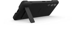 SONY zadní kryt pro Sony Xperia 1 V 5G sa stojánkem, čierna
