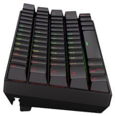 Endorfy herná klávesnica Thock Compact RD RGB /USB/ red sw. / bezdrôtová / mechanická / US layout / mini / čierna RGB
