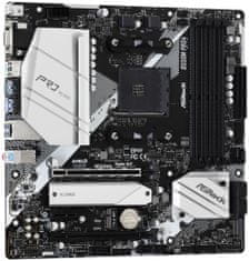 ASRock B550M Pro4 / AMD B550 / AM4 / 4x DDR4 DIMM / VGA / HDMI / DP / 2x M.2 / USB-C / mATX