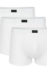 Amiatex Pánske boxerky 007 white 3 pack, biela, M