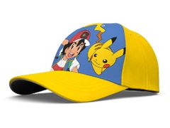 Detská šiltovka Pokémon Pikachu Barva: MODRÁ, Velikost: 54