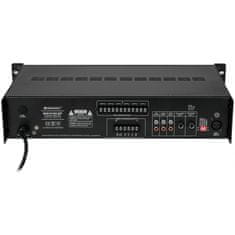 Omnitronic MAVZ-60.6P, 100V 6-zónový mixážny zosilňovač, MP3/USB/SD/BT, 60W
