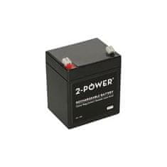 2-Power 2P5-12 12V 5Ah VRLA Bezpečnostné batérie F2 ( Faston 250 )