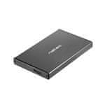 Natec Externý box pre HDD 2,5" USB 3.0 Rhino Go, čierny, hliníkové telo