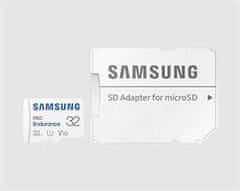 SAMSUNG pamäťová karta 32GB PRO Endurance micro SDXC (čítanie až 130MB/s) + SD adaptér