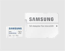 SAMSUNG pamäťová karta 32GB PRO Endurance micro SDXC (čítanie až 130MB/s) + SD adaptér