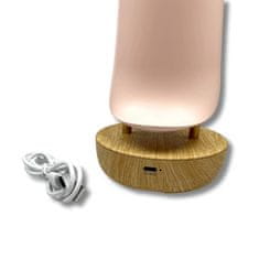 PIPPER. Detská lampa - Tukan - ružová farba, USB-C, 20cm