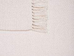 Beliani Bavlnená deka 125 x 150 cm béžová YARSA