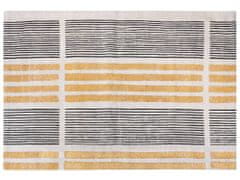 Beliani Bavlnený koberec 200 x 300 cm žltá/čierna KATRA