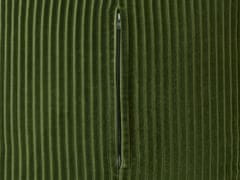 Beliani Menčestrový puf 50 x 50 x 30 cm zelený MUKKI