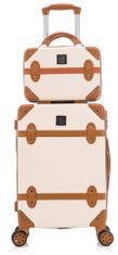 SEMI LINE Kozmetický kufrík Vintage Beige/Brown