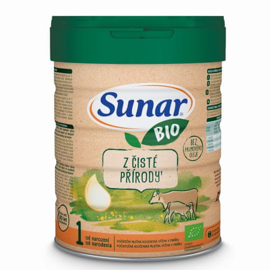 Sunar BIO 1 počiatočné dojčenské mlieko 700 g
