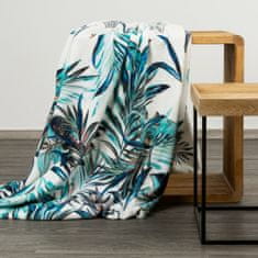 DESIGN 91 Dekoračná deka - Pilar, prírodný vzor bielomodrý 150 x 200 cm