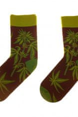 Amiatex Dámske ponožky 80 Funny herbs, čierna, 39/41