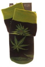 Amiatex Dámske ponožky 80 Funny herbs, čierna, 39/41