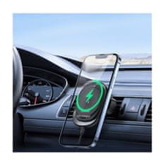 Dux Ducis Magnetický držiak na mobil do auta s funkciou bezdrôtového nabíjania Duzzona V1 15W čierny 97855
