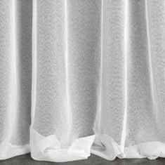 DESIGN 91 Hotová záclona s krúžkami - Tamina, biela matná, š. 1,4 m x d. 2,5 m