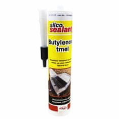 SILCO Tmel butylénový plastický, 310 ml, sivý, SILCO
