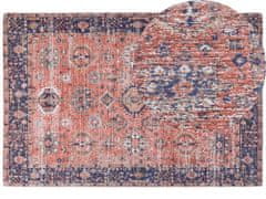 Beliani Bavlnený koberec 200 x 300 cm červená/modrá KURIN