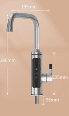 Tavalax Úplne kovový Okamžitý ohrievač vody s presným nastavením teploty 